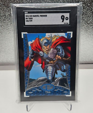 2014 UD Marvel Premier Thor #4, SGC 9 MT, Limited 186/199 picture