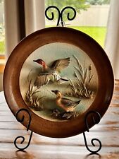 Hand Painted 1962 Napco Pintail Ducks Wildlife 3D Wall Hanging USA Pristine Cond picture