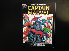 The Death of Captain Marvel Graphic Novel-Jim Starlin 1st Print 1982-FAST SHIP picture