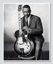 Wes Montgomery with Gibson Guitar c1960s - Vintage Photo Reprint picture