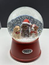 2023 TARGET WONDER SHOP Christmas Holiday Dog Puppy Musical Snow Globe NEW picture