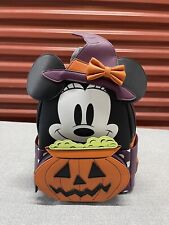 2021 Loungefly x LASR Exclusive Disney Minnie Witch Halloween Mini Backpack picture