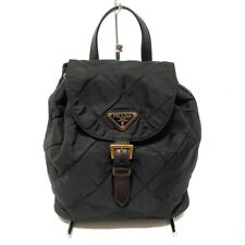 Auth PRADA - Black Nylon Leather Backpack picture
