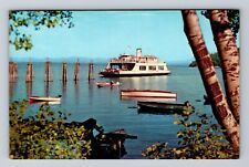 Port Kent NY-New York, MV Adirondack, Antique, Vintage Postcard picture