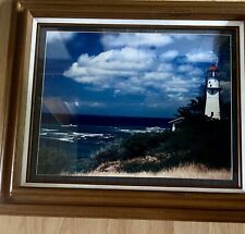 PHOTOGRAPH Dick Christie- Lighthouse Oahu Hawaii. SIGNED Limited/numbered/framed picture