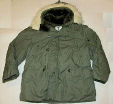 MEN'S GENUINE US MILITARY EXTREME COLD WEATHER N-3B PARKA SYN FUR TRIM N3B L picture