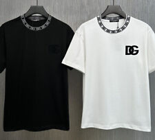 Dolce & Gabbana Men's Logo Short Sleeve T-shirt - Black White picture