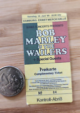 BOB MARLEY Sticker Bob Marley TICKET STUB STICKER Bob Marley Concert 1980Hamburg picture