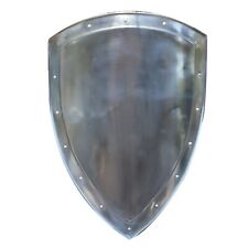 14th Century Medieval Functional Historical Replica Solid Steel Heater Shield picture
