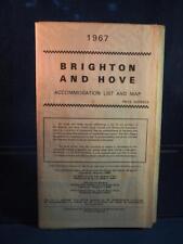 Vintage Brighton and Hove Accommodation List and Map 1967 Great Britain picture