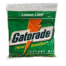 NOS 1995 Gatorade Lemon Lime Instant Mix 21 Oz SEALED BAG Thirst Quencher 2.5G picture