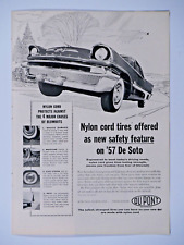 1957 De Soto HT Dupont Original Print Ad 8.5 x 11