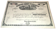 1864 SHORE LINE RAILWAY UNUSED CAPITAL STOCK CERTIFICATE NEW HAVEN RAILROAD picture