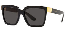 Dolce & Gabbana Women's Black Square Sunglasses DG6165-50187-56 - Made in Italy picture