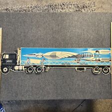 Vintage 1980 Levi’s Store Display Poster Large And Long Semi Truck Jeans Denim picture