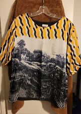 Dries Van Noten Shirt Blouse Sleeve Multicolor Women Size Medium picture