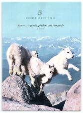 2021 Brunello Cucinelli Print Ad, Nature Gentle Guide Baby Mountain Goats Cliff picture