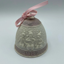 Vintage Lladro 1987 Holiday Porcelain Bell Ornament picture