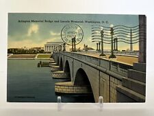 Vintage 1941 Arlington Memorial Bridge And Lincoln Memorial, Washington, D. C. picture