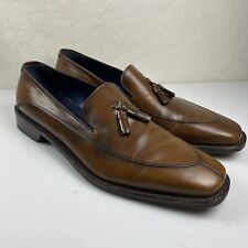 Salvatore Ferragamo Brown Leather Tassel Loafers Mens Size 13 D ug14880 picture