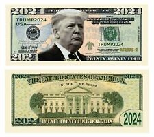 ✅ Pack of 100 Donald Trump 2024 Re-Election Presidential Novelty Dollar Bill ✅ picture