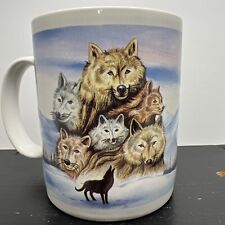 Vintage Ceramic Mug Howling Wolf Papel Freelance  picture