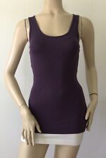 Simply Vera VERA WANG Purple Ribbed Tank Top (Size M) picture