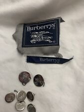 Burberrys Prorsum replacement buttons 7 Silver tone solid metal  Good Used Cond. picture