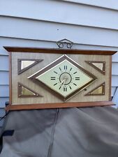 Vintage Mid Century Modern United Lighted Wall Clock # 38 Retro 1960's Working picture