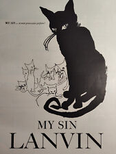 1956 Esquire Original Art Ad Advertisement My Sin LANVIN Perfume picture