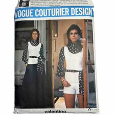 Vogue 2551 Valentino Blouse Shorts Bias Gored Skirt Size 16 Bust 38 Label Incl. picture