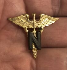 Vintage US Army Nurse Medical Insignia Military Pin  picture