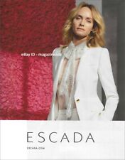 ESCADA 1-Page PRINT AD Spring 2018 AMBER VALLETTA pretty blonde in white suit picture