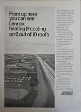 1969 Vintage Print Ad St. Paul Minnesota Heating & Air Conditioning Lennox  picture