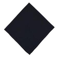 New CTM Large Black Hemstitched Handkerchief picture