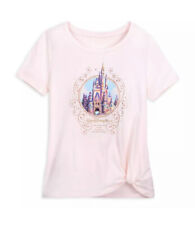 NWT Walt Disney World 50th Anniversary Cinderella Castle T-Shirt Tee Pink  picture
