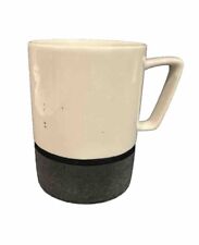 Starbucks 2013 Black & White Angled Handle Two-Tone Coffee Tea Cup Mug 16 Oz New picture
