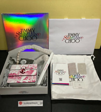 JIMMY CHOO x Sailor Moon Varenne Quad XS Shoulder Bag Pink w/Box & LP Set Auth picture