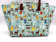 Disney Dooney and & Bourke Disney Dogs Tote Bag Purse Visa Exclusive Blue 2024 picture