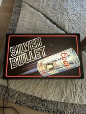 Vintage 1985 Coors light silver bullet lighted sign picture