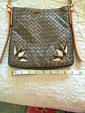 Bottega Veneta Signature Intrecciato Woven Leather Purse Crossbody Bag picture
