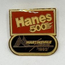 1992 Hanes 500 Martinsville Speedway Virginia Race NASCAR Racing Lapel Hat Pin picture