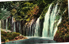 Mossbrae Falls Shasta Route Southern Pacific RR CA Divided Postcard Posted 1911 picture