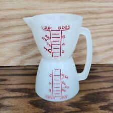 Vintage Tupperware Double Measuring Cup 860 Hour Glass Wet Dry 8 oz 1 Cup picture