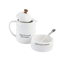 Mud Pie Cocoa Pitcher Set NEW picture