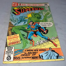 Vintage DC Comics Book Superman 353 Secret Origin Of Bruce Wayne Nov 1980 picture