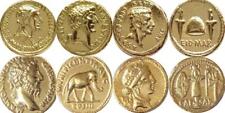 Julius Caesar, Brutus, Marcus Aurelius, Cleopatra 4  ROMAN REPRODUCTION COINS GP picture
