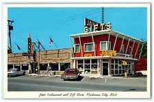 c1960s Jan's Restaurant And House Of Gifts Mackinaw City Michigan MI Postcard picture