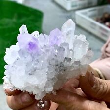 180G Natural Transparent Chrysanthemum crystal Cluster with Amethyst Specimen picture