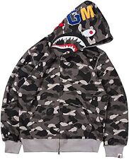 Boys Shark Camo 3D Printed Ape Bape Hoodie Sweatershirt Full Zip Jacket for Teen picture